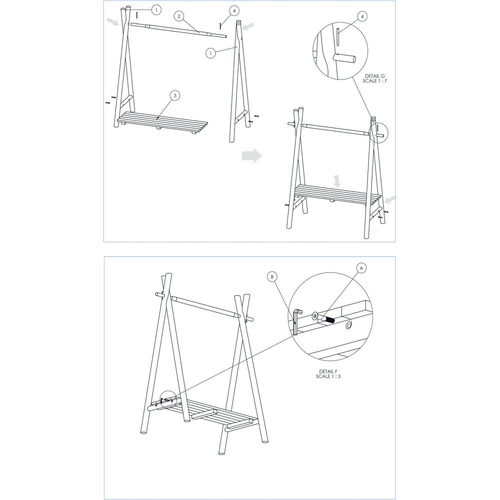 Bazar Bizarre Manto Rack-Natural