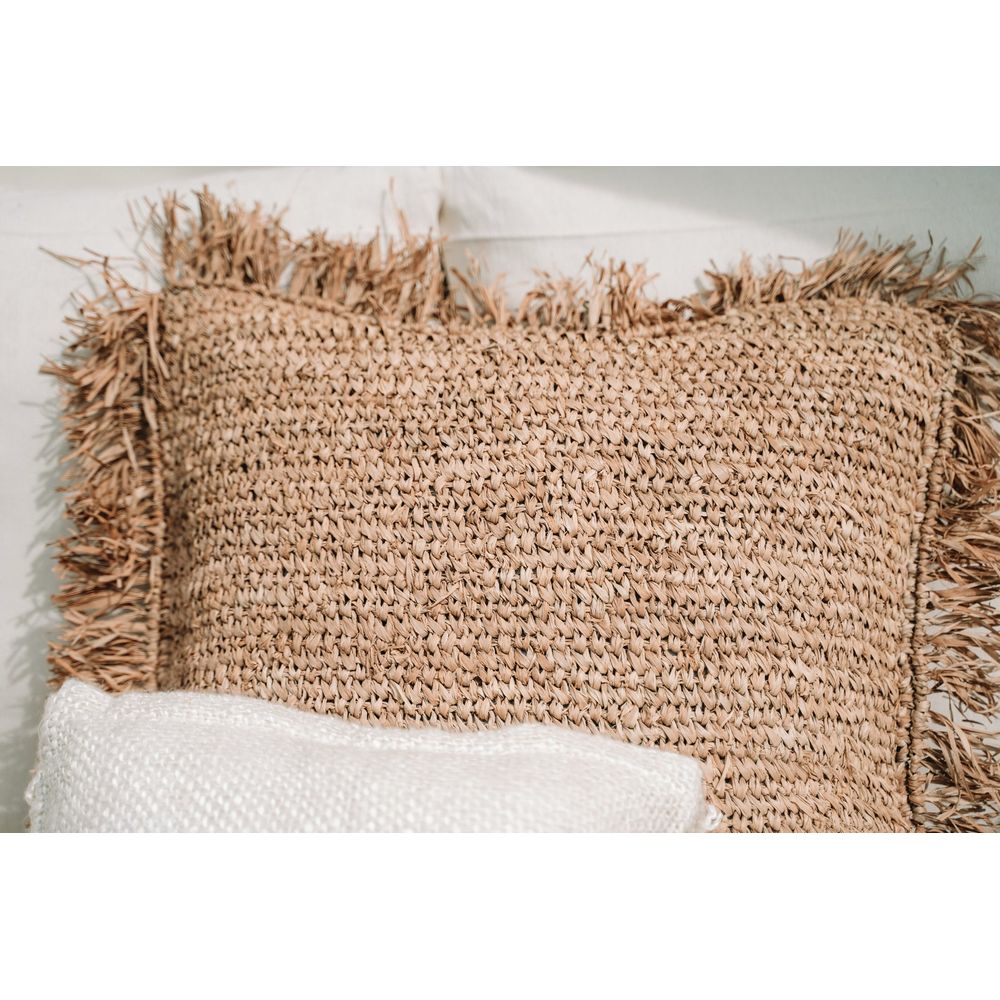 Bazar Bizar De Rafia Funda de Almohada Square-Natural-60x60