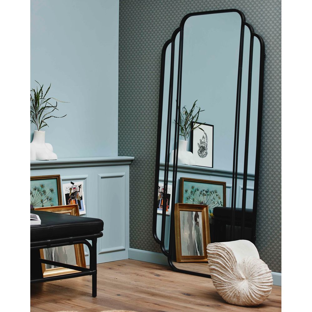 Miroir mural Nordal A/S SKYLARK en fer-noir