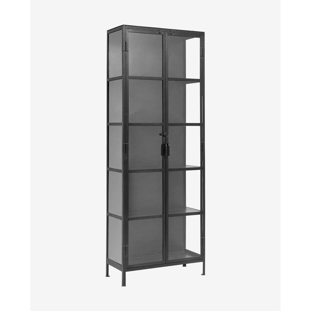 Armoire Nordal A/S PHOENIX noire, 2 portes, fer