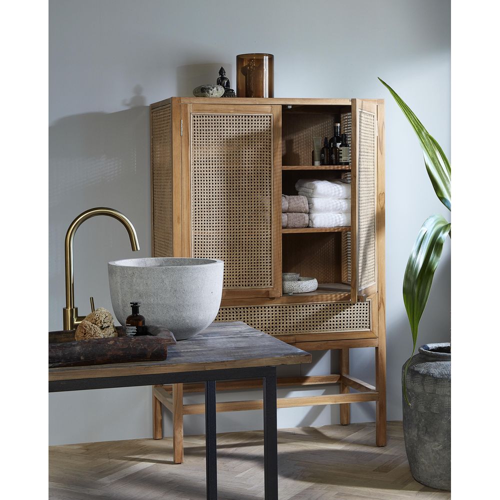 Nordal A/S MERGE kast, natuur/rattan