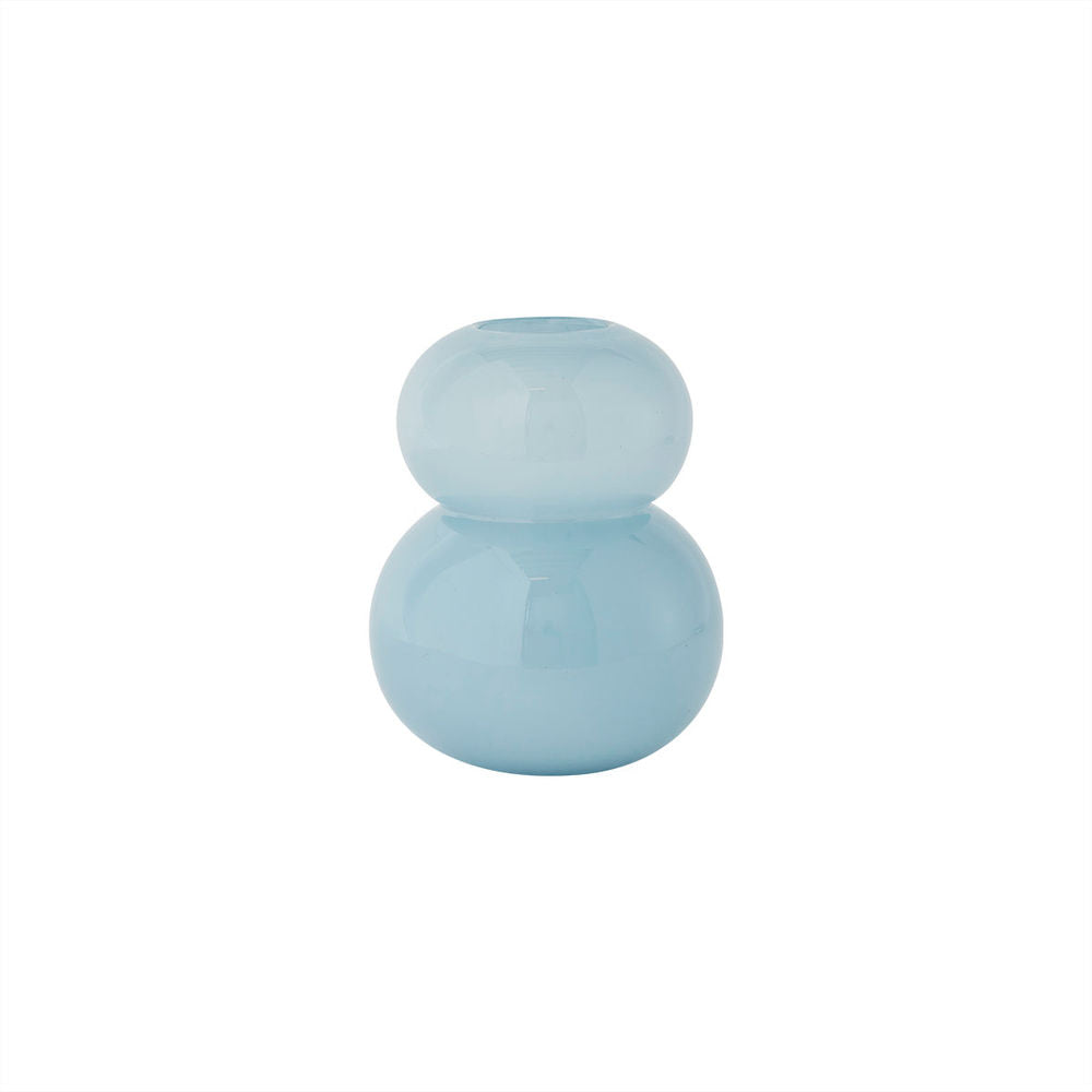 OYOY LIVING vase Lasi-petit-bleu glace