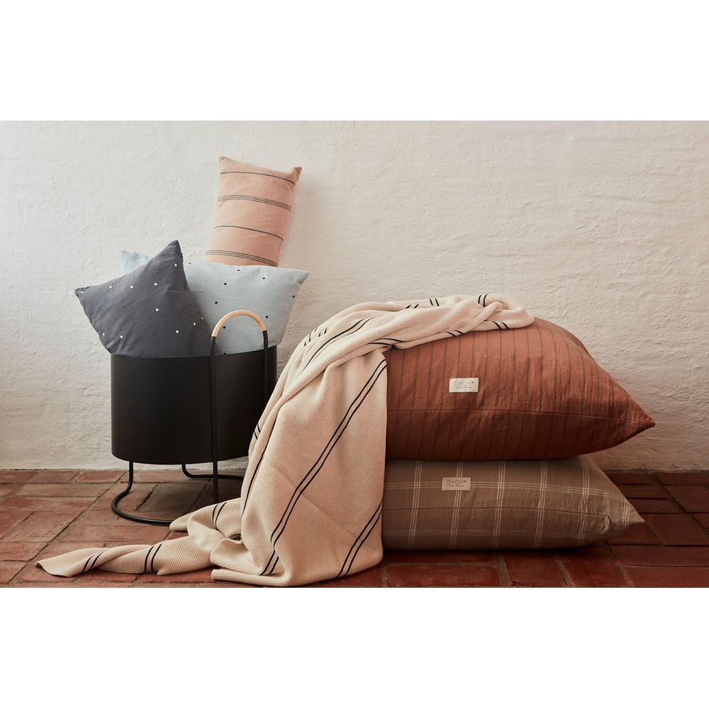 OYOY LIVING Manta Rivi Living - Offwhite/Negro