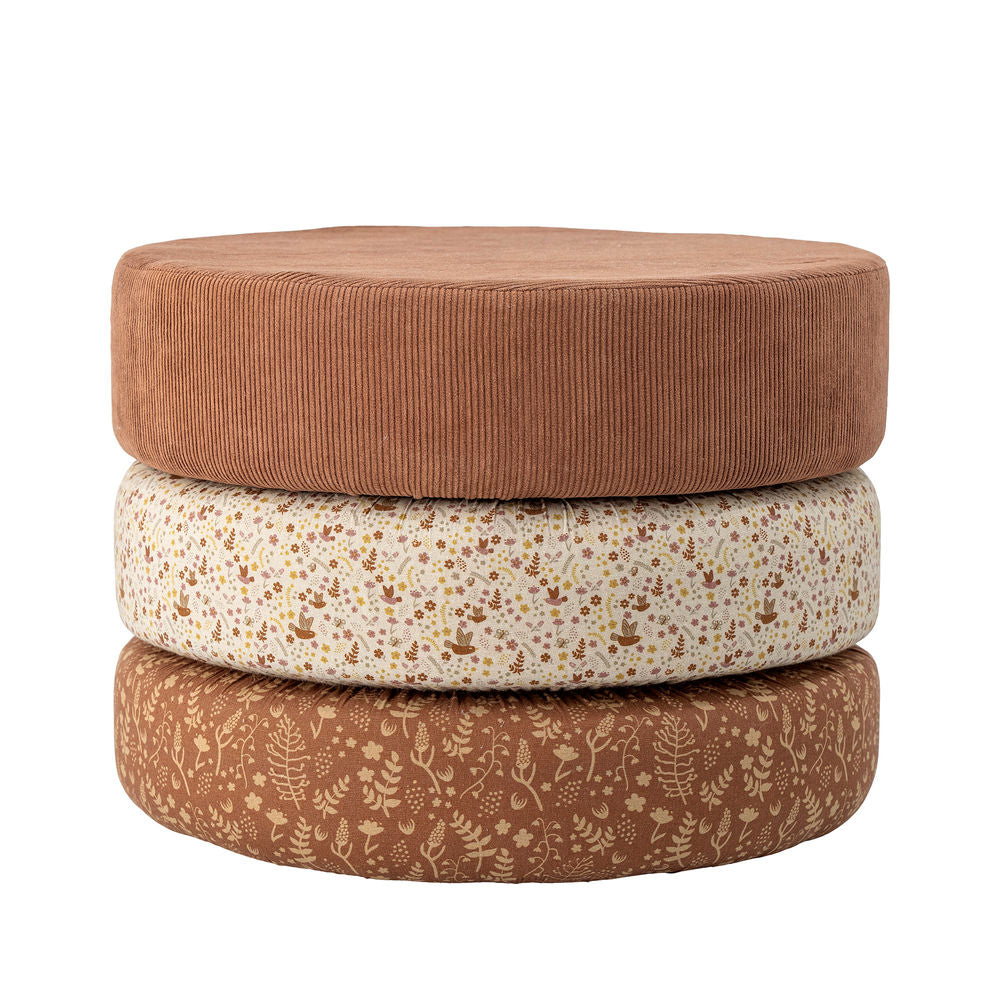 Bloomingville MINI Jo Pouf, Braun, Baumwolle