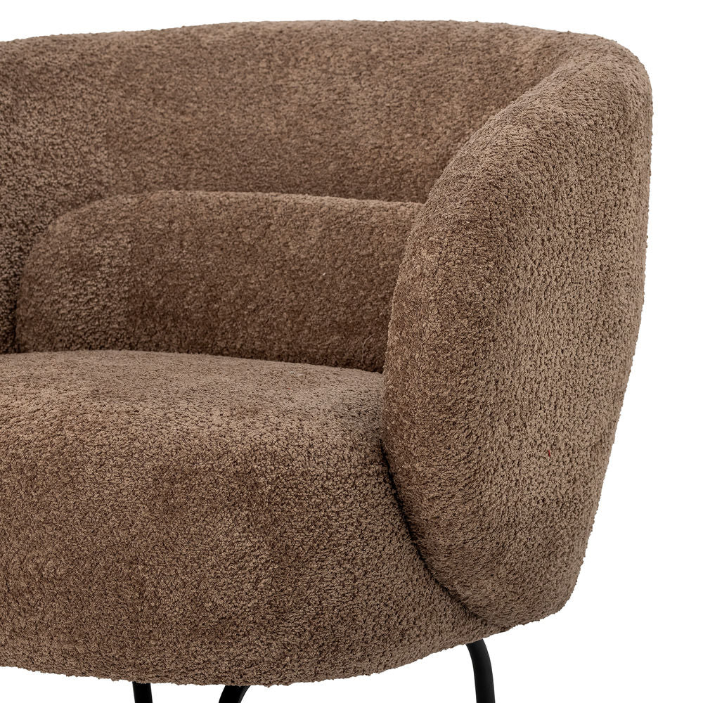 Bloomingville Chaise Harry, Marron, Polyester