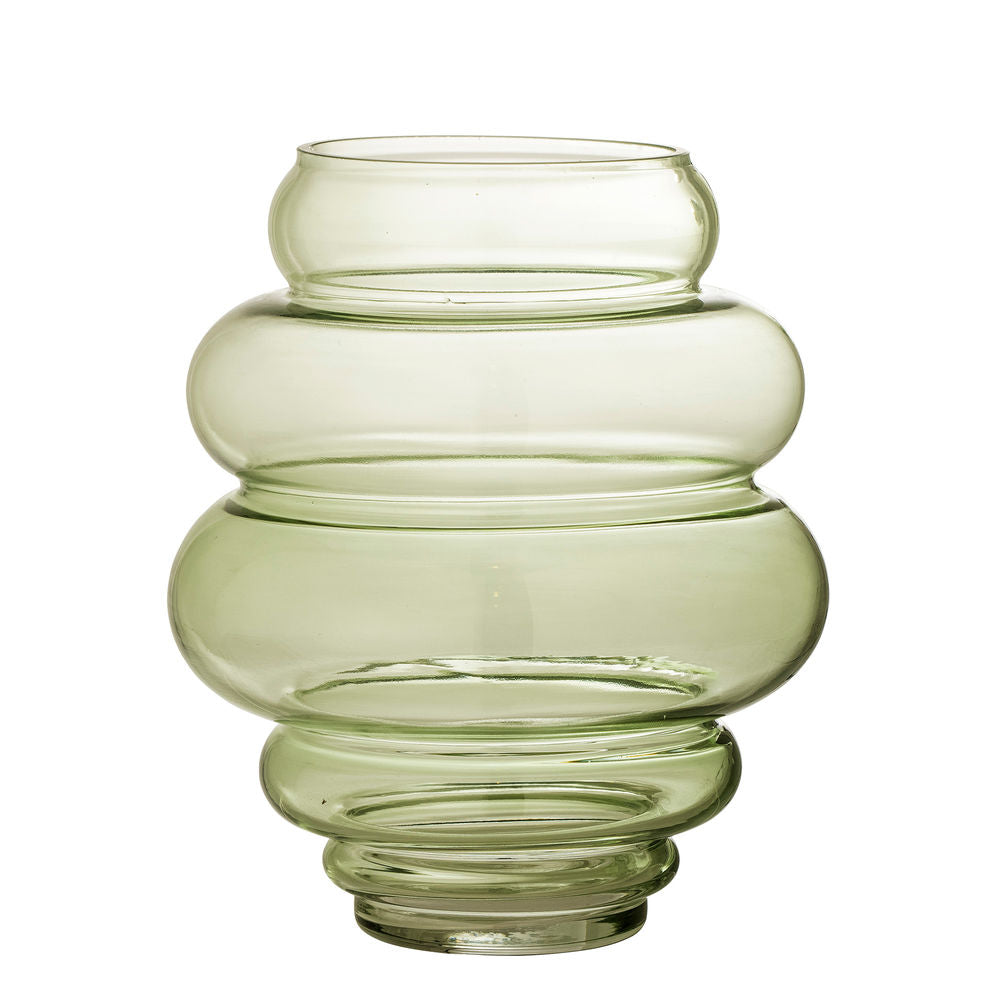 Bloomingville Annhelene Vaas, Vert, Verre