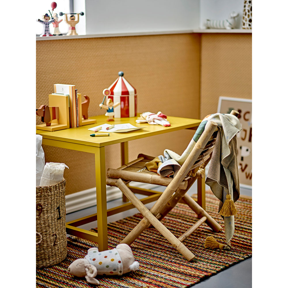 Sujetalibros Bloomingville MINI Charlie, amarillo, FSC®100%, MDF