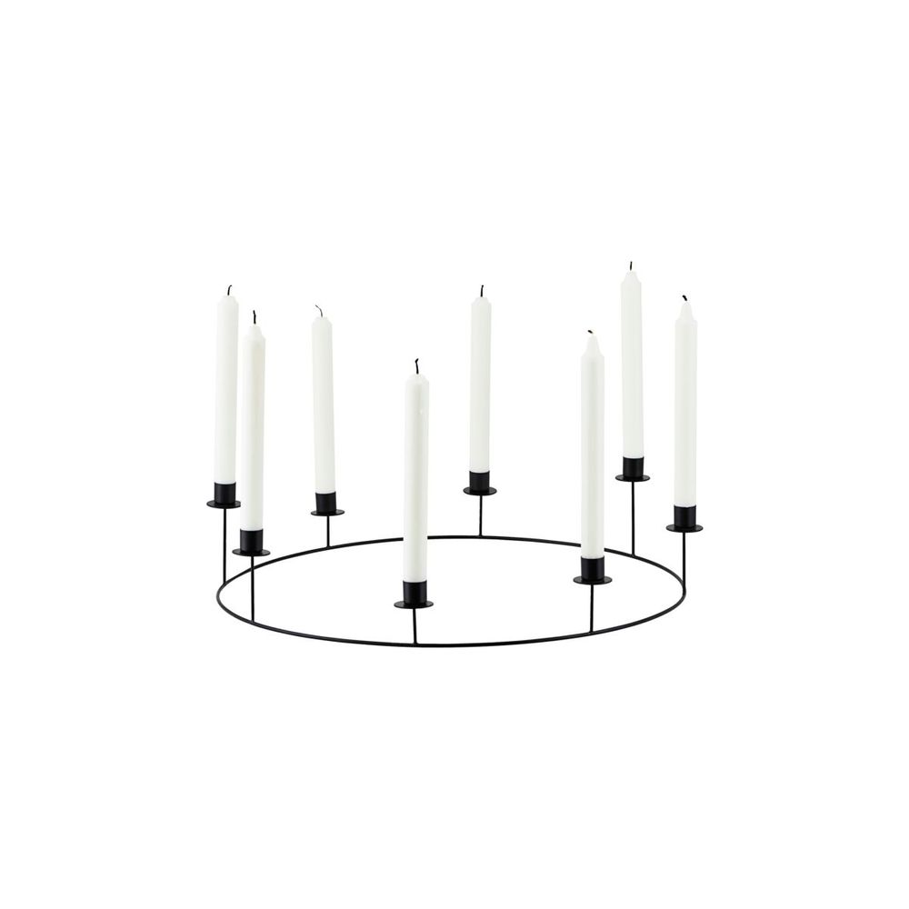 House Doctor Candelabro, Anillo, Negro