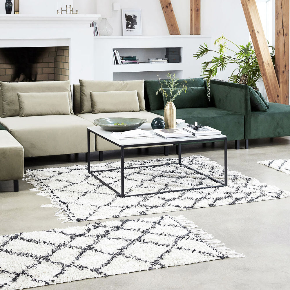 House Doctor Tapis, Riba, Blanc Noir