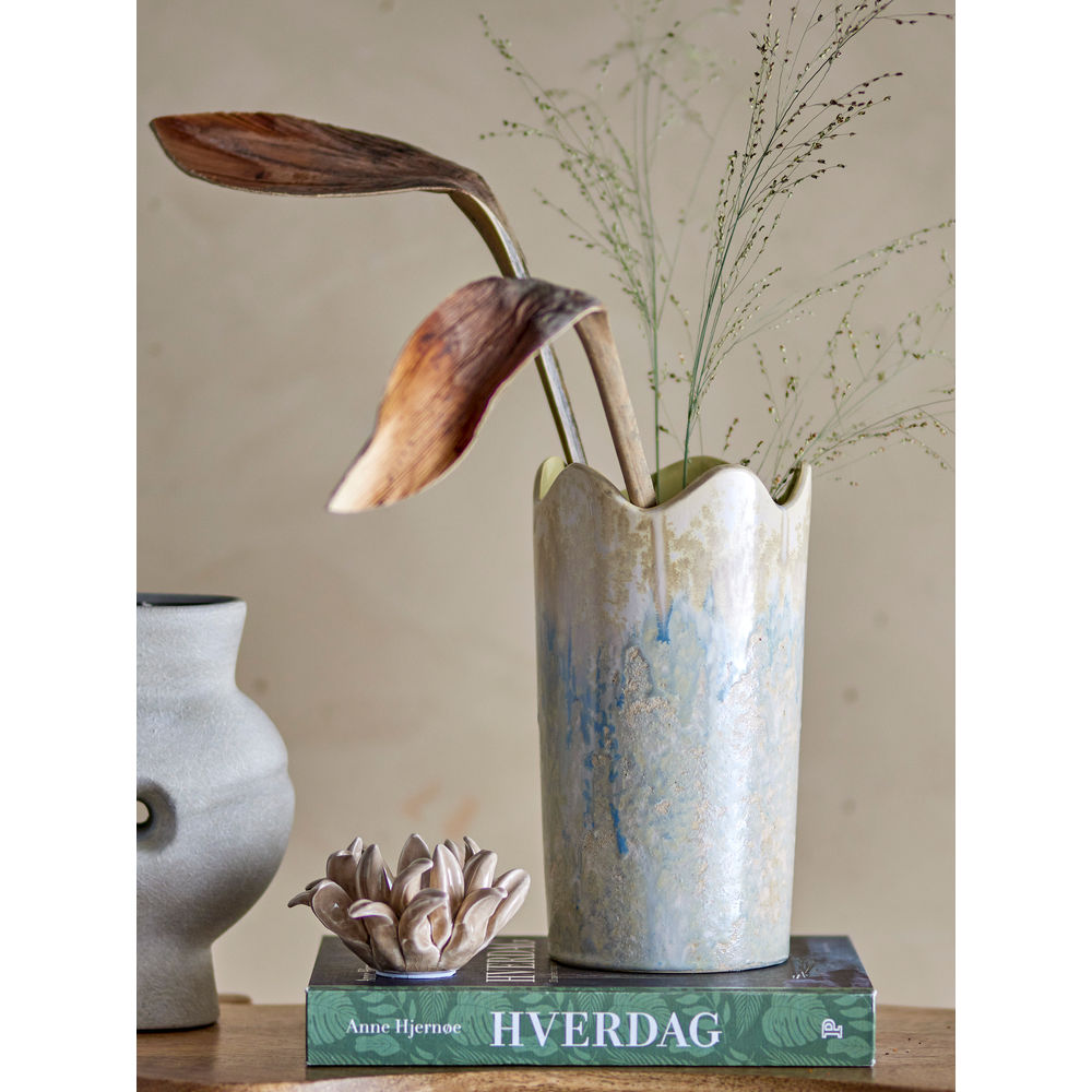 Bloomingville Leandro Vase, Natur, Steingut