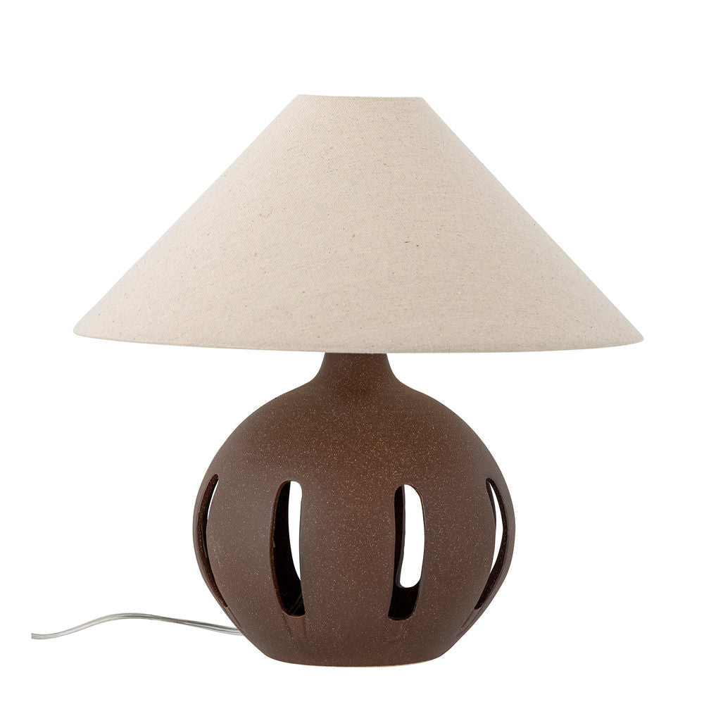 Bloomingville Lampe de table Liana, Marron, Grès