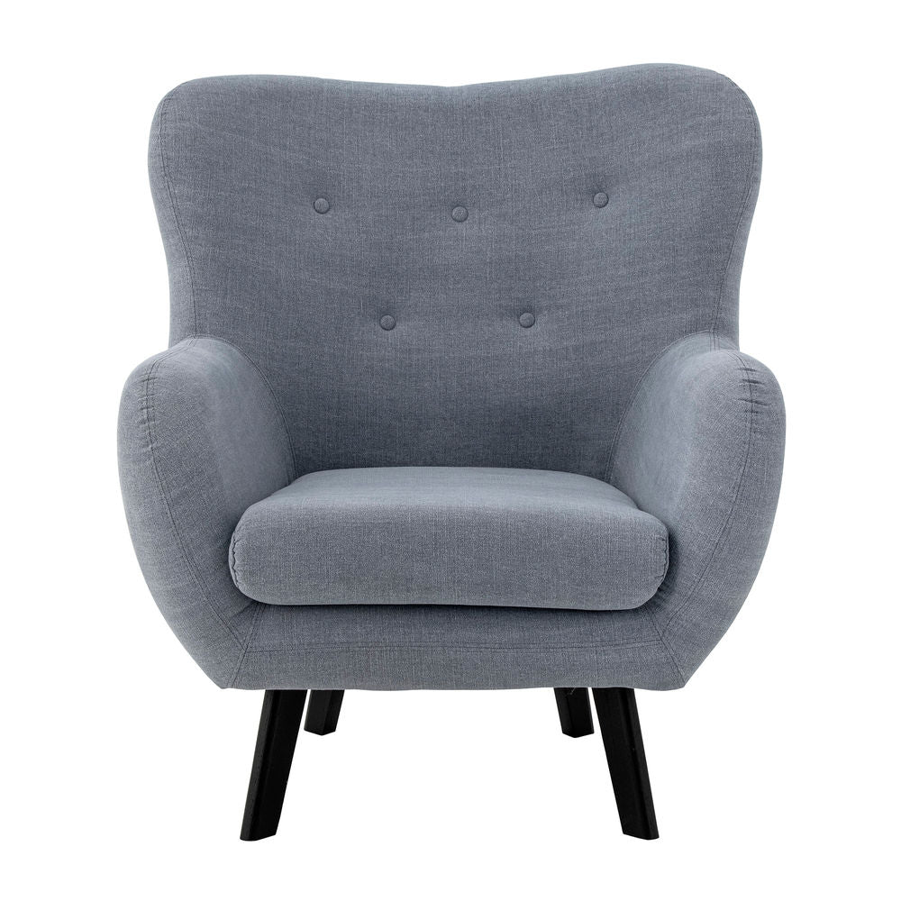 Creative Collection Fauteuil Beau, Bleu, Coton