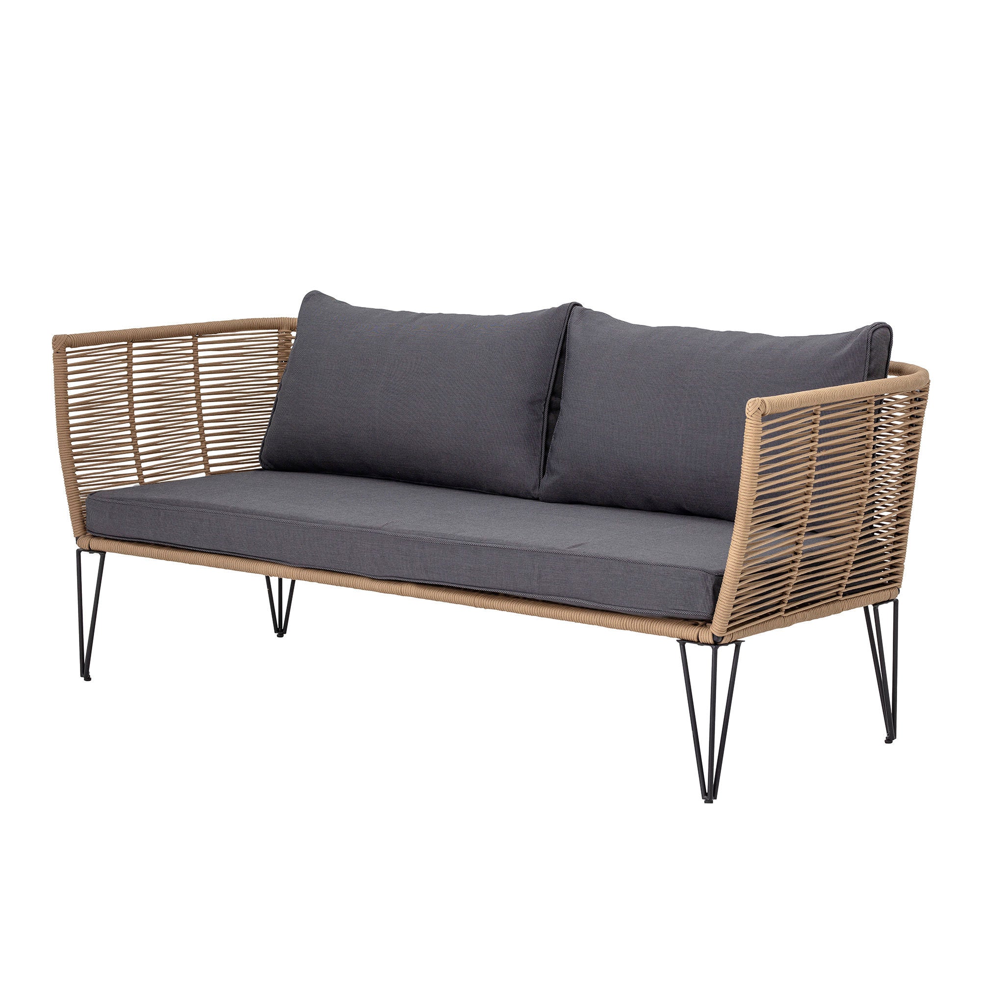 Blooming ville Mundo Sofa, Braun, Metall