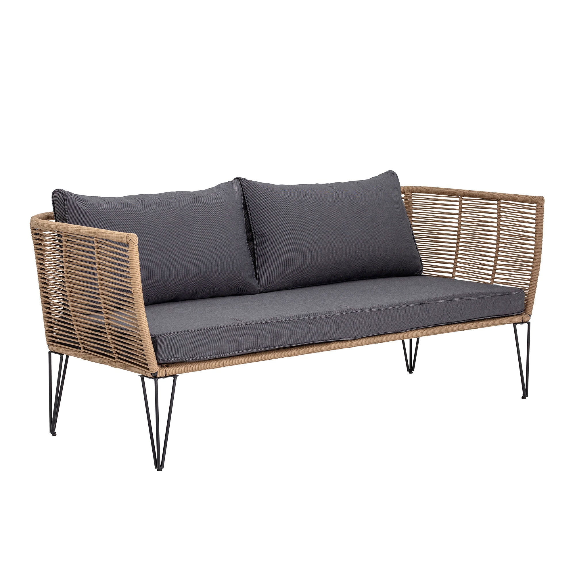 Bloomingville Mundo Sofa, Bruin, Metaal