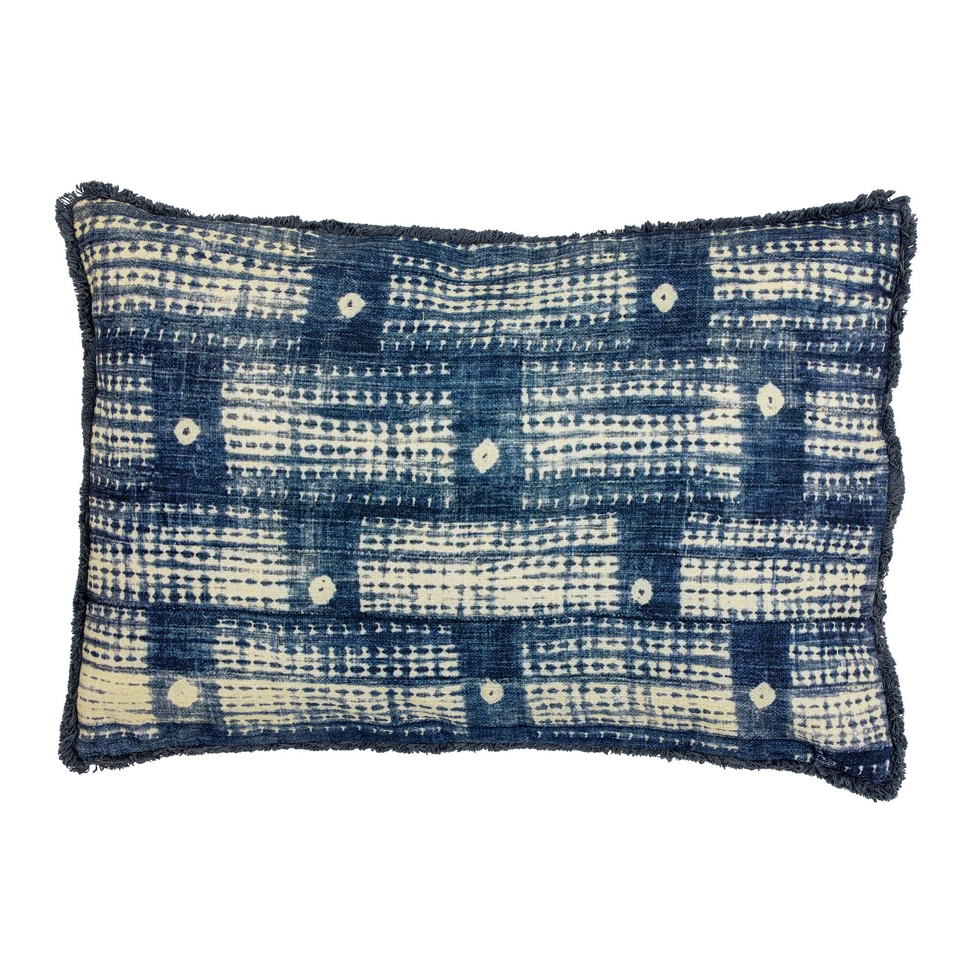 Creative Collection Coussin Fillippa, Bleu, Coton