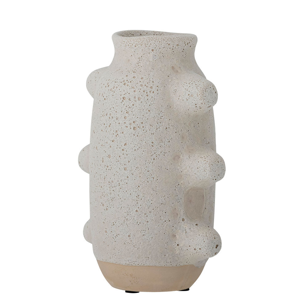 Bloomingville Birka Vase, Blanc, Céramique