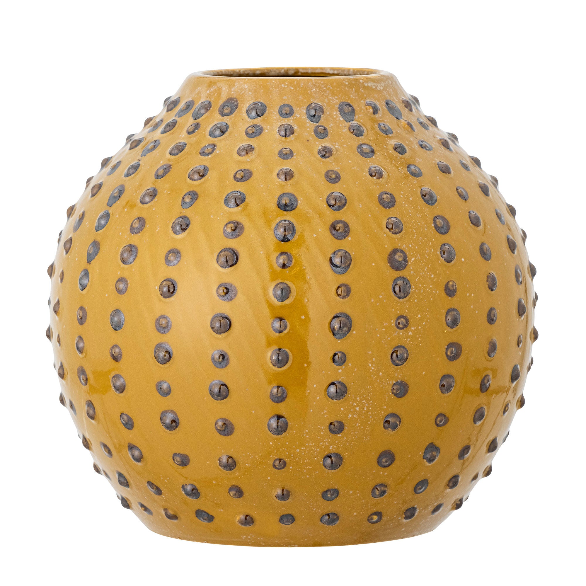 Kreative Sammlung Toofan Vase, gelb, Steinzeug