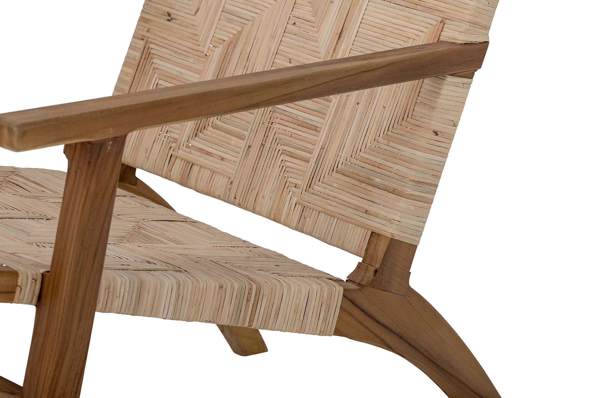 Creative Collection Mills Lounge Chair, Braun, Rattan