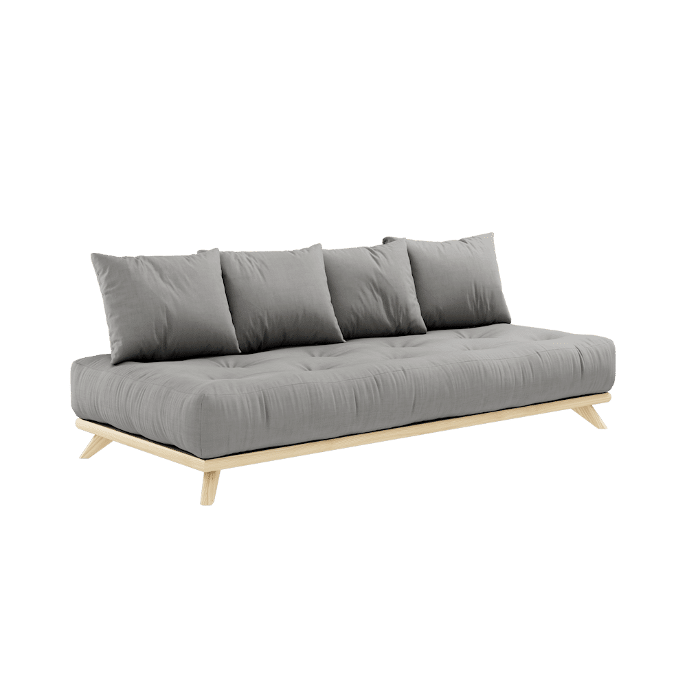 Karup Design SENZA DAYBED CLEAR LACQUERED W. SENZA DAYBED MATTRESS SET GREY