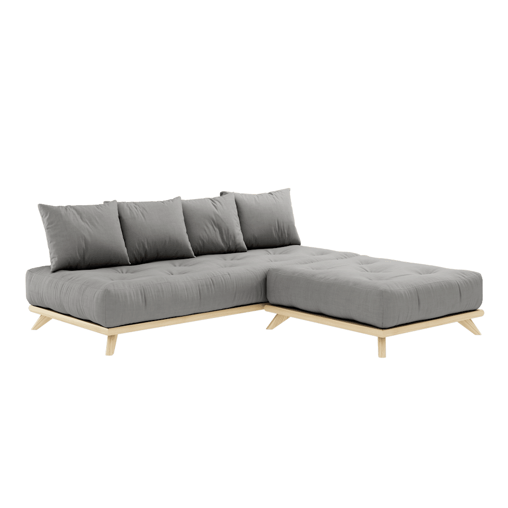 Karup Design SENZA DAYBED CLEAR LACQUERED W. SENZA DAYBED MATTRESS SET GREY