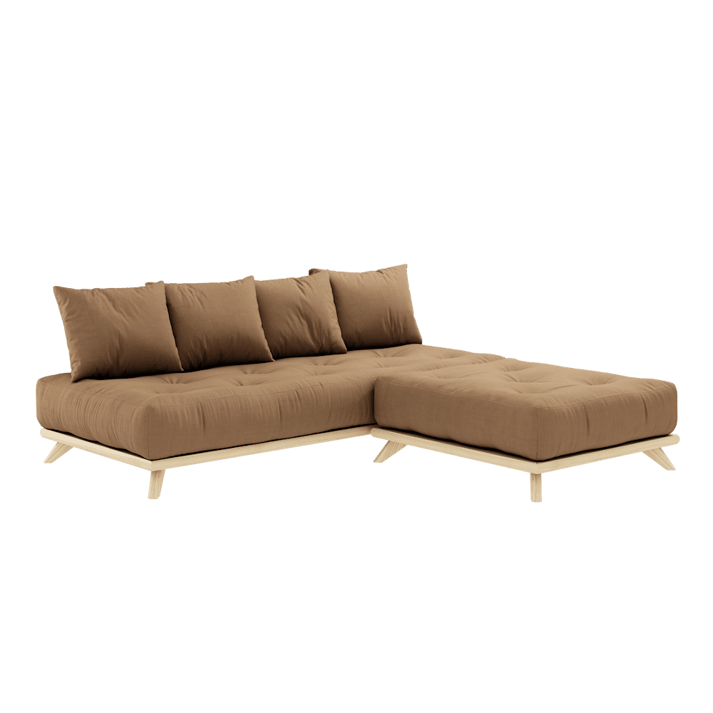 Karup Design SENZA DAYBED CLEAR LACQUERED W. SENZA DAYBED MATTRESS SET MOCCA