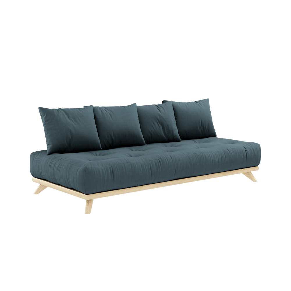 Karup Design SIN DAYBED CLARO LACADO W. SET COLCHÓN SIN DAYBED AZUL GASOL