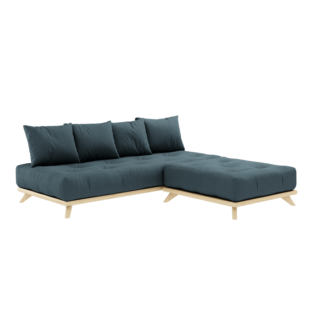 Karup Design SIN DAYBED CLARO LACADO W. SET COLCHÓN SIN DAYBED AZUL GASOL