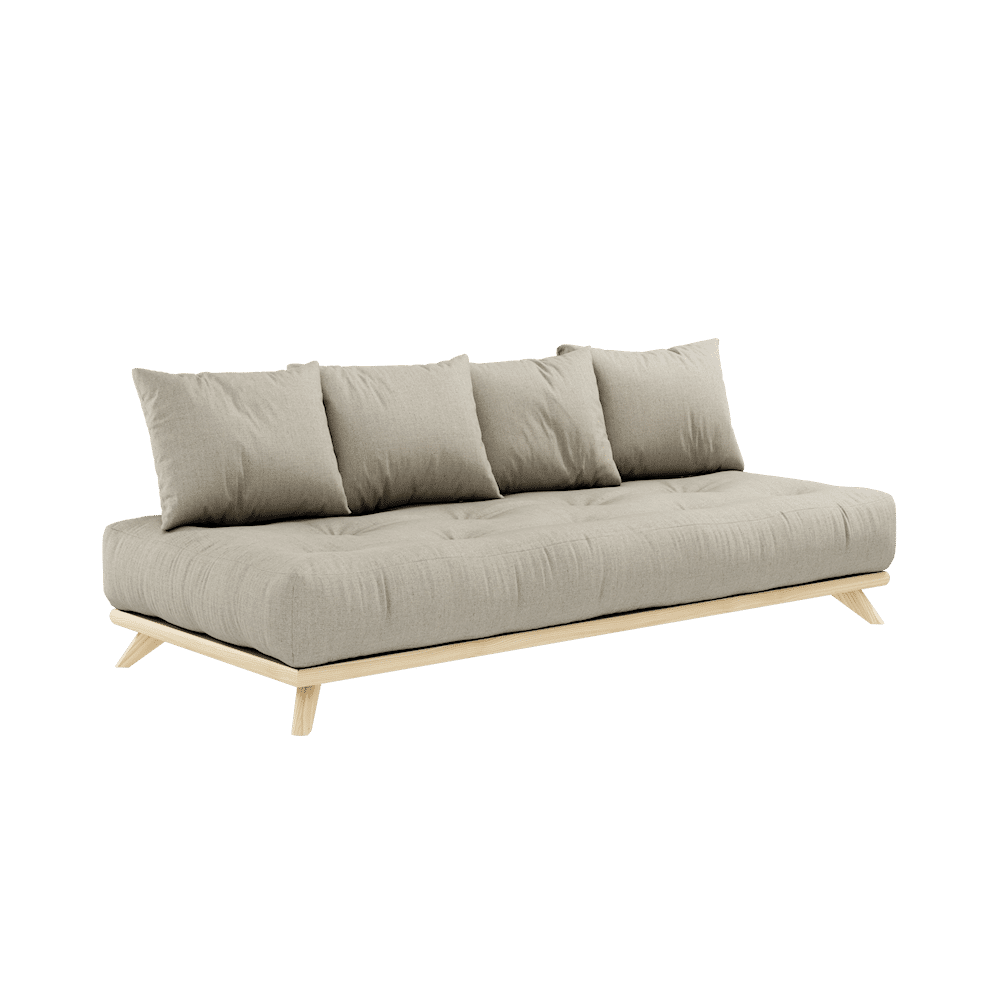 Karup Design SENZA DAYBED CLEAR LACQUERED W. SENZA DAYBED MATTRESS SET LINEN