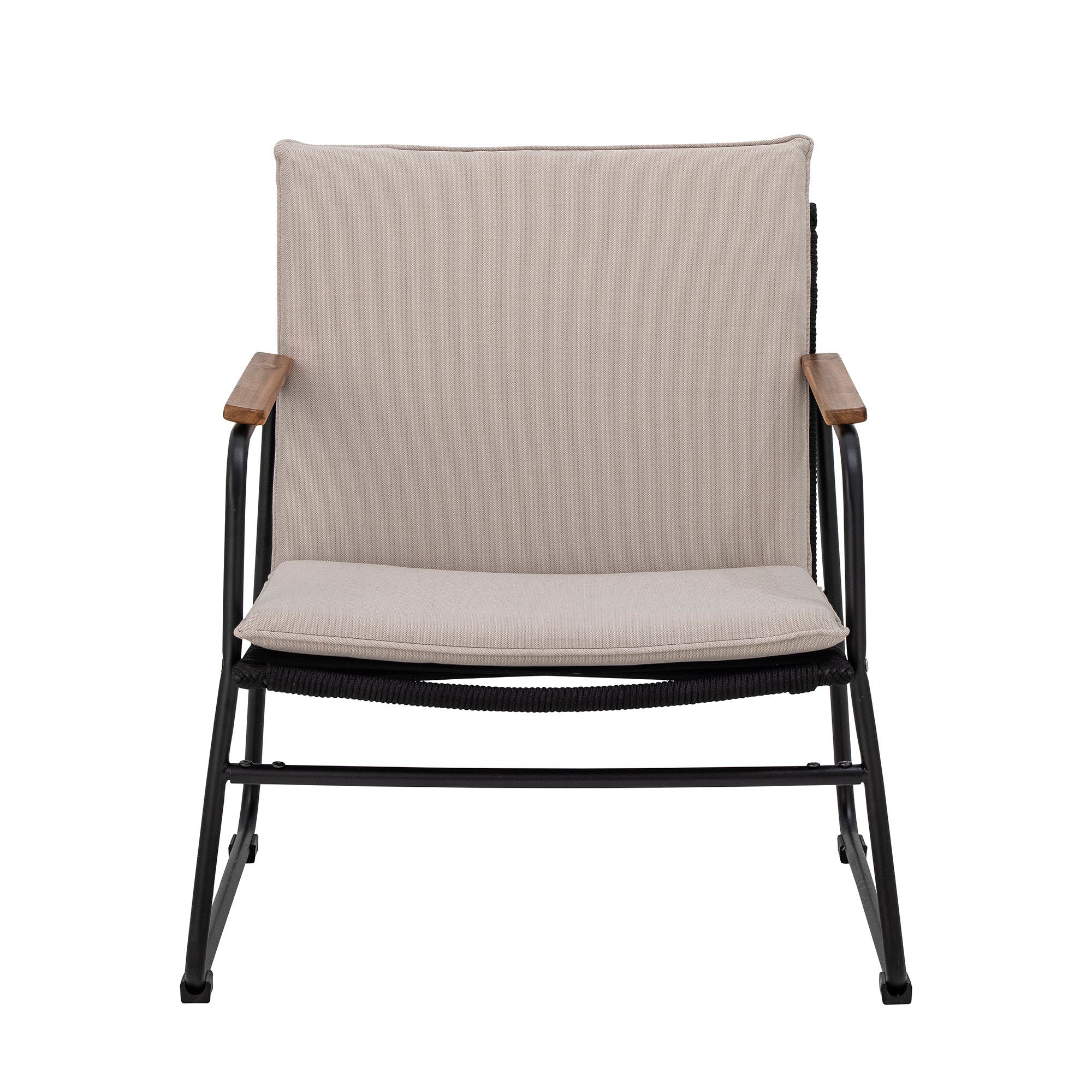 Bloomingville Silla Hampton, Negro, Metal