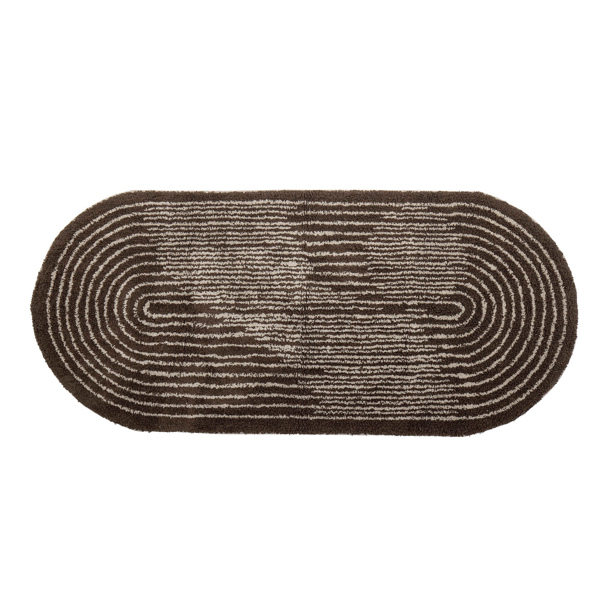 Bloomingville Tapis Zhina, Marron, Coton